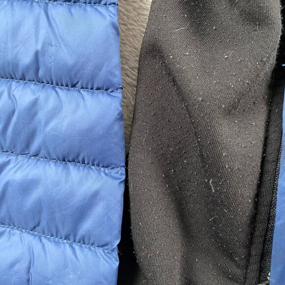 32 Degrees Heat Women's Down Puffer Jacket XS Blue & Black Quilted Winter - Picture 8 of 9